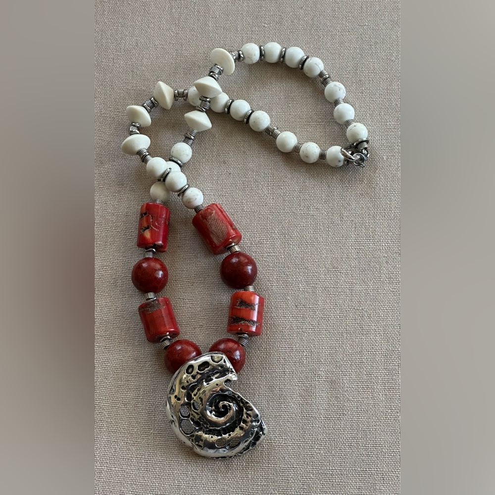 24 inch Red Coral bead necklace NWOT - Picture 12 of 14